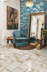 Color green, Style designer, Background tile, Ceramics, 20x40 cm, Finish glossy