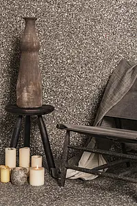 Piastrella di fondo, Effetto terrazzo, Colore grigio, Stile design, Gres porcellanato smaltato, 90x90 cm, Superficie antiscivolo