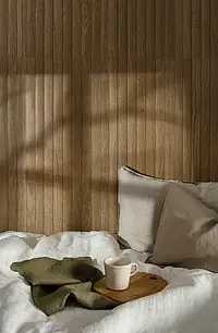 Taustalaatta, Teema puu, Väri beige väri,ruskea väri, Keramiikka, 33.3x100 cm, Pinta matta