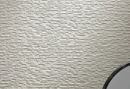 Grundflise, Effekt beton, Farve hvid, Keramik, 32x90 cm, Overflade mat