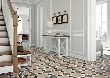 Background tile, Color beige, Style victorian, Glazed porcelain stoneware, 33x33 cm, Finish matte