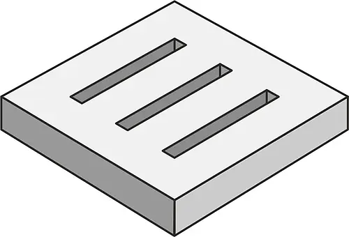 Peronda, Manhattan, MANHATTAN SQUARE CORNER DRAINAGE GRATE BONE