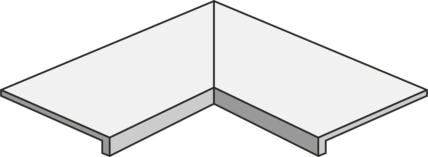 PLANET POOL COPING INTERNAL CORNER WHITE Peronda Planet