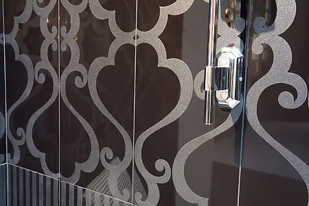 Koristelaatta, Väri musta väri, Keramiikka, 31.5x94.9 cm, Pinta kiiltävä