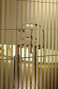 Piastrella di fondo, Effetto oro e metalli preziosi, Colore giallo, Ceramica, 20x20 cm, Superficie opaca