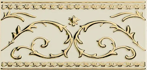 Flower and Floral Tiles Grand Elegance Gold