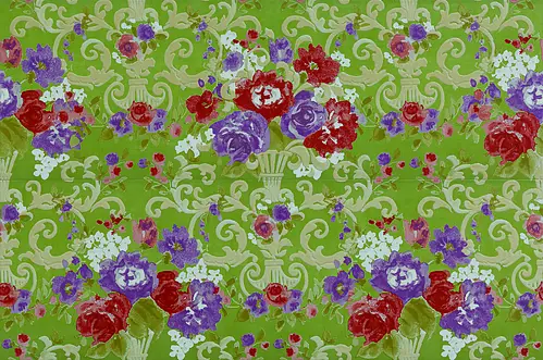 Petracer&prime;s Ceramics, Primavera Romana, PR D VE FIORI_FiorituraSuVerde