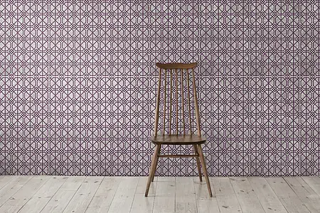 Background tile, Effect fabric, Color red, Glazed porcelain stoneware, 50x100 cm, Finish matte