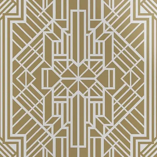 Petracer&prime;s Ceramics, Swing, Brass Labirinto on matt white _Labirinto ottone su fondo bianco matt