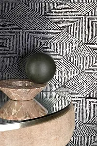 Bakgrundskakel, Textur metall, Färg beige, Glaserad granitkeramik, 60x60 cm, Yta matt