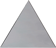 TG F 07_TRIANGOLO FONDO PLATINO 17X17H15 LUCIDO Petracer&prime;s Triangolo