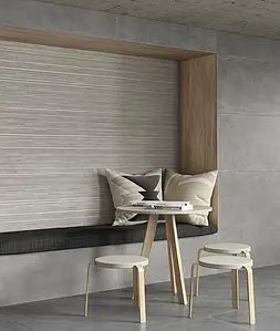 Background tile, Effect concrete, Color brown, Style designer, Unglazed porcelain stoneware, 60x119.5 cm, Finish antislip