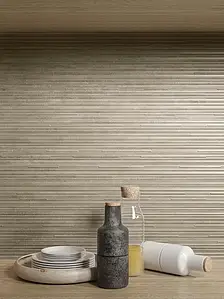 Grundflise, Effekt beton, Farve brun, Stil designer, Uglaseret porcelænsstentøj, 60x119.5 cm, Overflade mat
