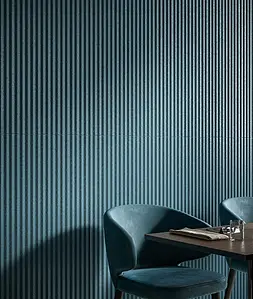 Background tile, Color navy blue, Glazed porcelain stoneware, 60x120 cm, Finish matte