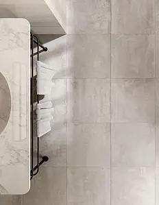 Background tile, Effect stone,metal, Color grey, Unglazed porcelain stoneware, 60x60 cm, Finish antislip