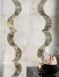 Effekt sten, Farve beige, Dekorativt stykke, Uglaseret porcelænsstentøj, 30x60 cm, Overflade poleret