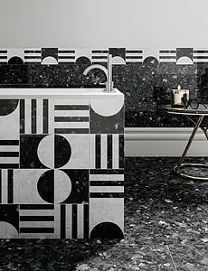 Background tile, Effect stone,other stones, Color black, Unglazed porcelain stoneware, 60x119.5 cm, Finish polished