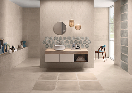Shades Porcelain Tiles produced by Ceramiche Piemme, Style designer, Concrete effect
