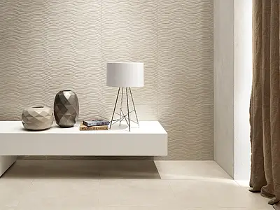 Grundflise, Effekt beton, Farve beige, Stil designer, Glaseret porcelænsstentøj, 60x60 cm, Overflade mat