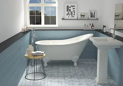 Background tile, Effect faux encaustic tiles, Color multicolor, Glazed porcelain stoneware, 15x15 cm, Finish matte