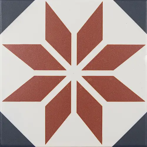 Pissano Ceramica, Hydraulic Collection, 202_FontenayRed
