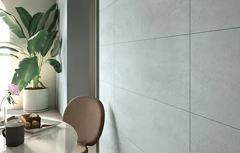 Background tile, Effect concrete, Color green, Ceramics, 30x90 cm, Finish matte