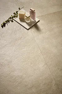 Background tile, Effect concrete, Color beige, Unglazed porcelain stoneware, 60x60 cm, Finish antislip