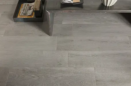Background tile, Effect wood, Color grey, Unglazed porcelain stoneware, 22.5x90 cm, Finish matte