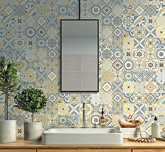 Levante Ceramic Tiles produced by Polis Manifatture Ceramiche, Style patchwork, 