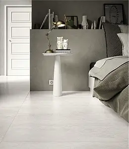 Effect stone, Color white, Background tile, Unglazed porcelain stoneware, 60x120 cm, Finish matte
