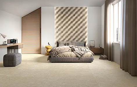 Mosaico, Efecto madera,piedra, Color multicolor, Gres porcelánico no esmaltado, 27.5x27.5 cm, Acabado antideslizante