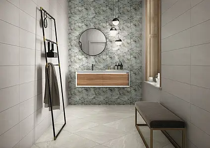 Background tile, Effect stone,other stones, Color white, Ceramics, 20x60 cm, Finish matte