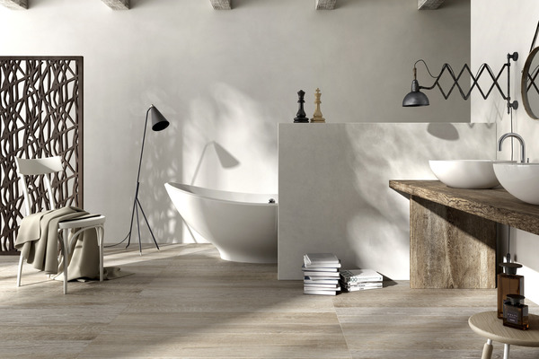 In_Wood Kollektion des Feinsteinzeuges hergestellt von Porcelaingres, 0, Optik holz