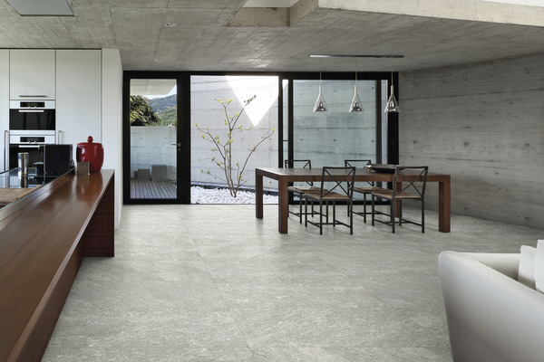 Quartz_Stone Kollektion des Feinsteinzeuges hergestellt von Porcelaingres, 2, Optik stein