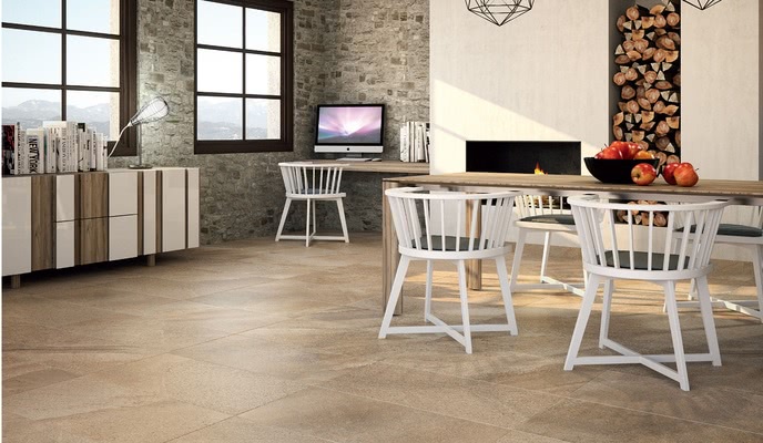4500 Kollektion des Feinsteinzeuges hergestellt von Porcelanite Dos, 1, Optik stein