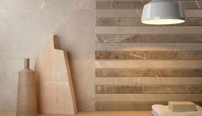 9520 Kollektion der Keramikfliesen hergestellt von Porcelanite Dos, 1, Optik stein