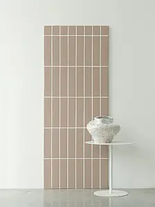 Grundflise, Uglaseret porcelænsstentøj, 7x28 cm, Overflade skridsikker