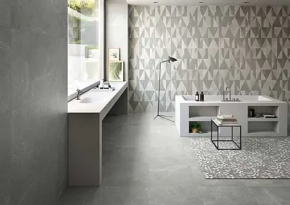Background tile, Effect stone,limestone, Color beige,grey, Glazed porcelain stoneware, 30x60 cm, Finish antislip