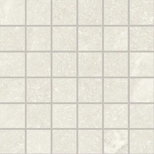 Ceramiche Provenza, Salt Stone, EM4T_SaltStoneMosaico5X5WhitePureNat