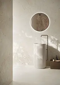 Background tile, Effect quartzite, Color beige,white, Glazed porcelain stoneware, 120x278 cm, Finish antislip