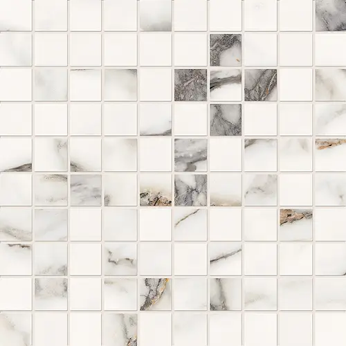 Ceramiche Provenza, Unique Marble, EL5X_UniqueMarbleMosaico3X3PaonazzettoSilktech