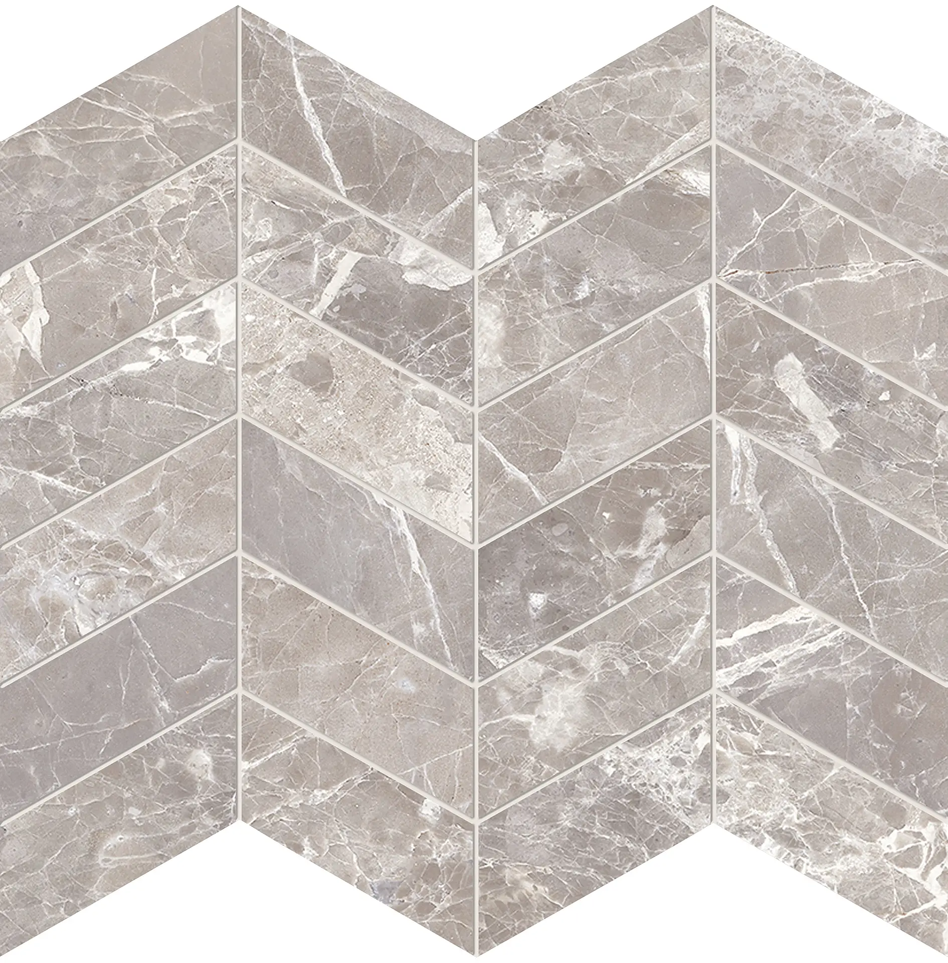 EL94_UniqueMarbleMosaicoArrowsMoonGreySilktech Provenza Unique Marble