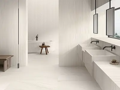 Background tile, Effect other stones, Color beige,white, Glazed porcelain stoneware, 90x180 cm, Finish antislip