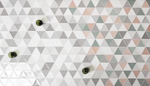3Lati Ceramic Tiles produced by Quintessenza Ceramiche, Style patchwork, Unicolor effect