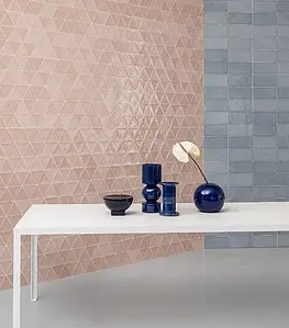 Background tile, Effect unicolor, Color sky blue, Ceramics, 13.2x26.6 cm, Finish glossy