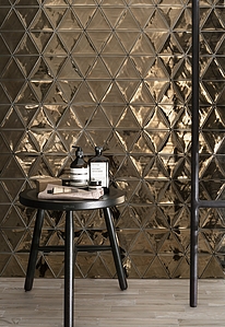 3Lati Ceramic Tiles produced by Quintessenza Ceramiche, Gold and precious metals effect