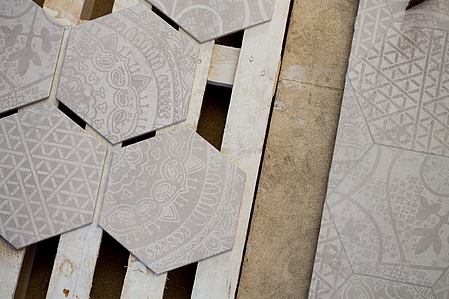 Carrelage grès cérame Alchimia fabrication de Quintessenza Ceramiche, Style patchwork, 