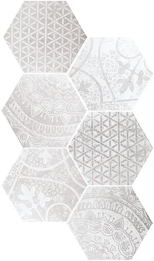 Quintessenza Ceramiche, Alchimia, ALC107M_ArsMix-1Bianco-Grigio