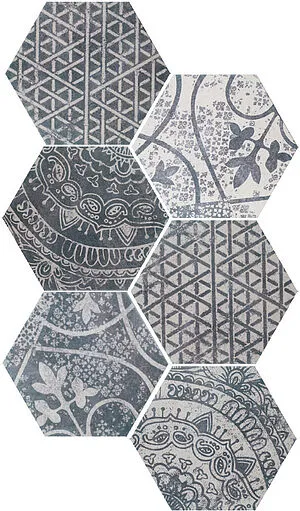 Quintessenza Ceramiche, Alchimia, ALC108M_ArsMix-2Bianco-Nero