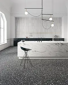 Background tile, Effect unicolor, Color white, Glazed porcelain stoneware, 6x37 cm, Finish matte